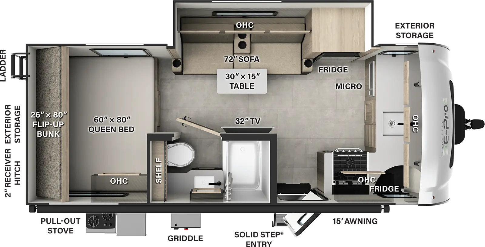 Flagstaff E Pro E20FK Floorplan